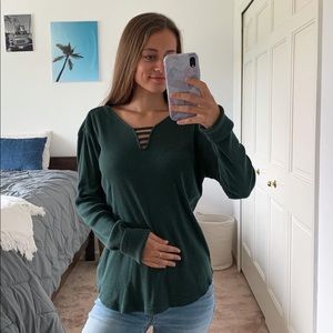 Dark green long sleeve
